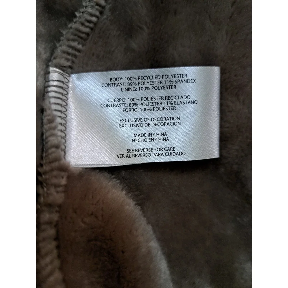 Eddie Bauer Women's Fleece Long Sleeves 1/3 Snap Light Brown Sweater Small
